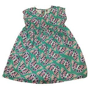 Tea Collection Girls Turquoise Green Empire Butterfly Kaleidoscope Dress, Size 6